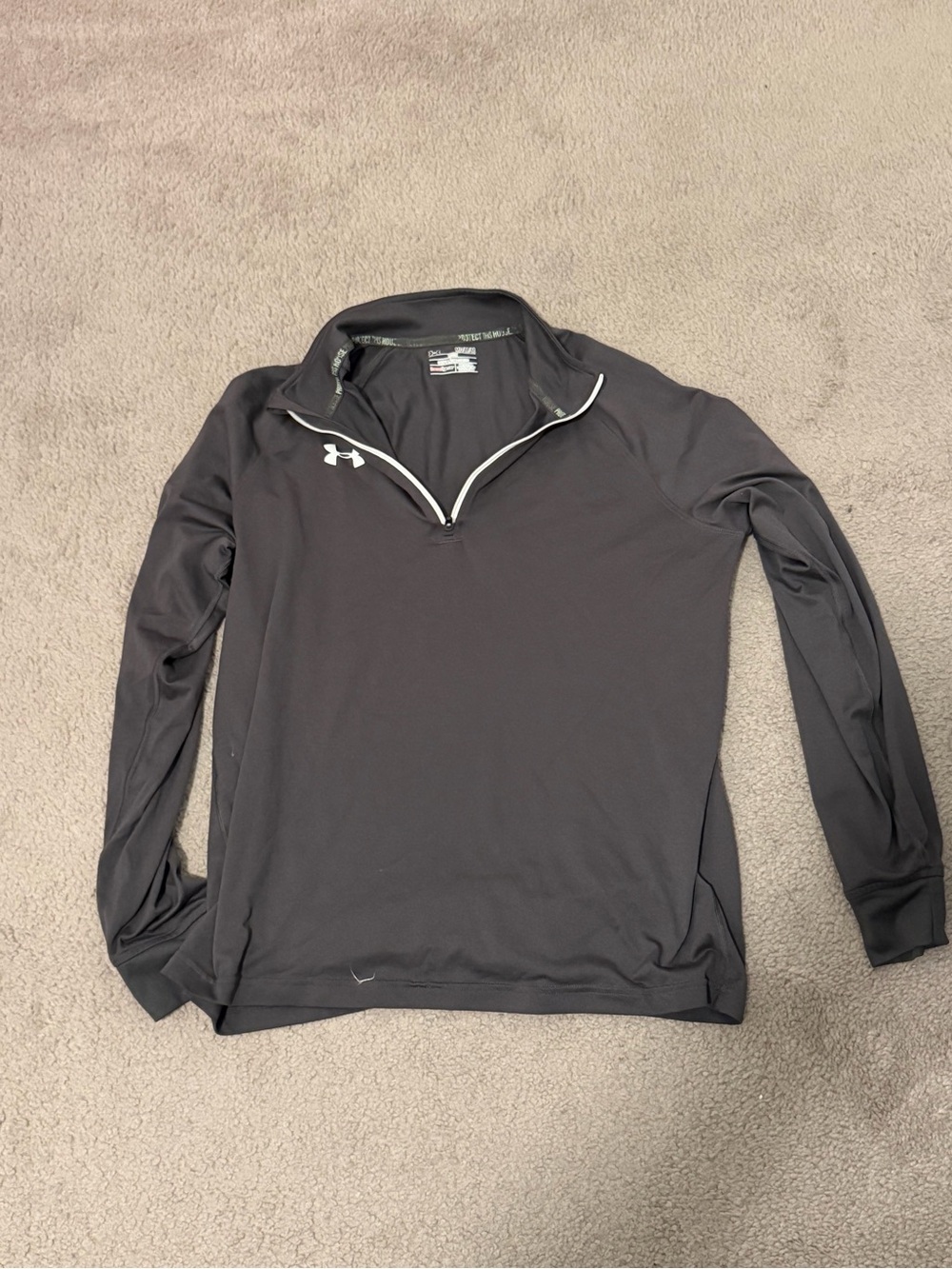 Under Armour Men’s Dark Gray Half-Zip Performance Pullover